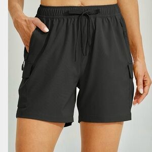 Women's Black Quick Dry Shorts